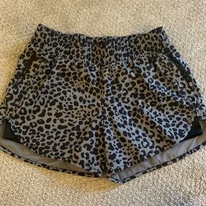 Athletic shorts! Super cute cheetah print.